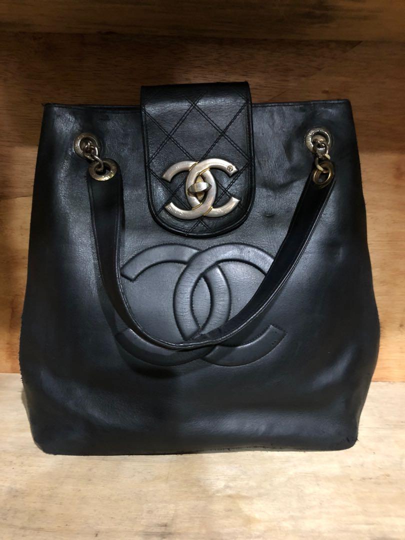 Vintage chanel handle bag clearance