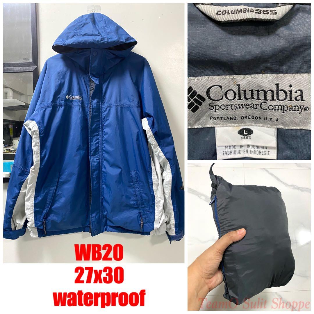 wb20 COLUMBIA WATERPROOF PACKABLE JACKET Men s Fashion Coats