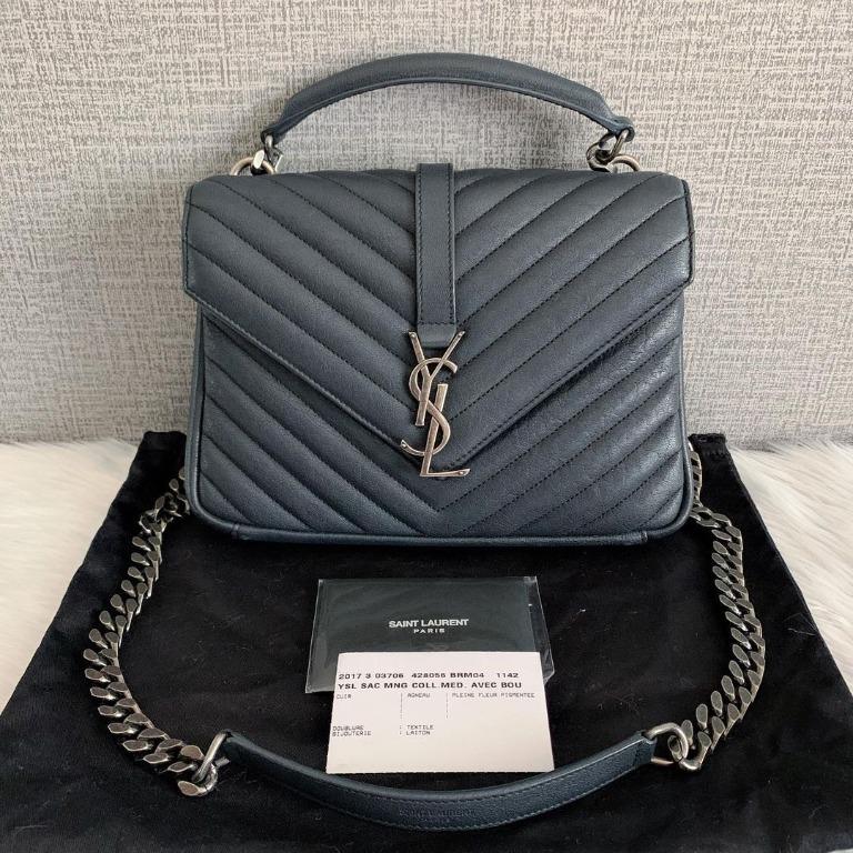 ysl college bag, Luxury, Bags & Wallets on Carousell