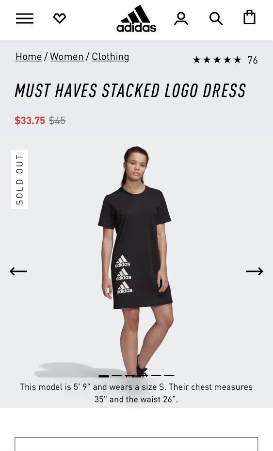 Adidas stacked logo hotsell dress