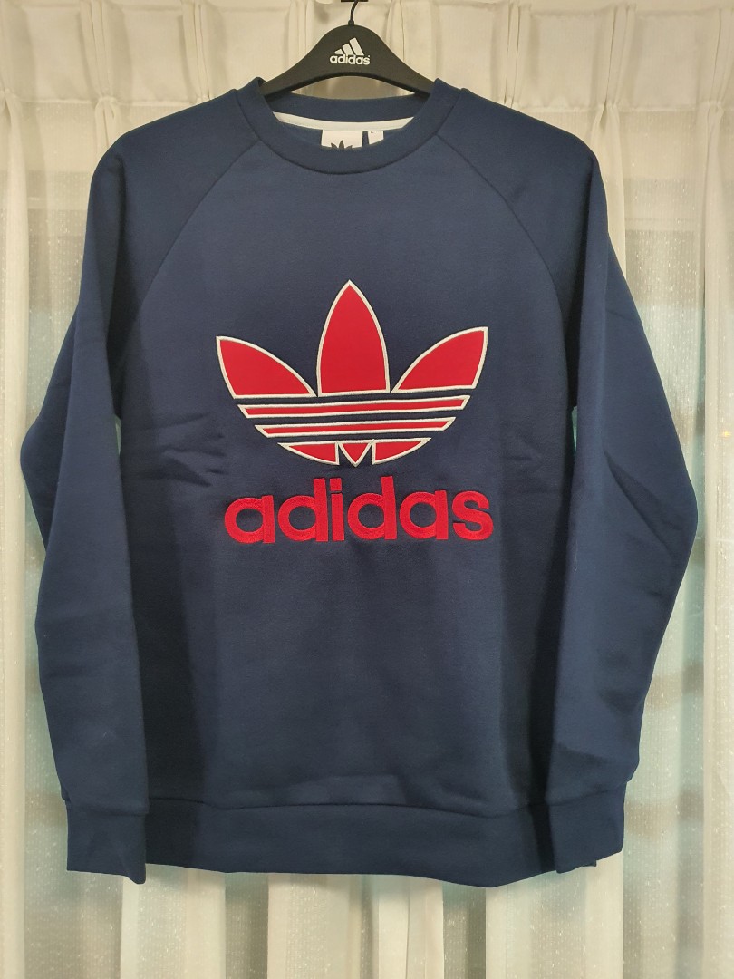 Adidas Originals Trefoil Crew Sweatshirt Men s Fashion Tops