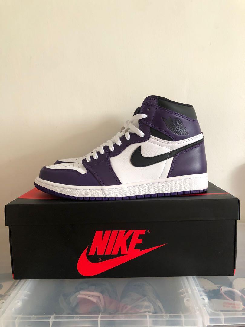 Air Jordan 1 High Court Purple 2.0, Men's Fashion, Footwear, Sneakers on  Carousell