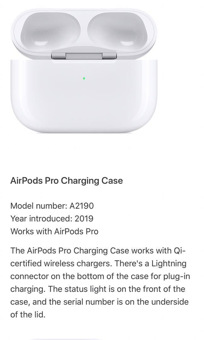 AirPods pro 充電盒A2190, 音響器材, 耳機- Carousell
