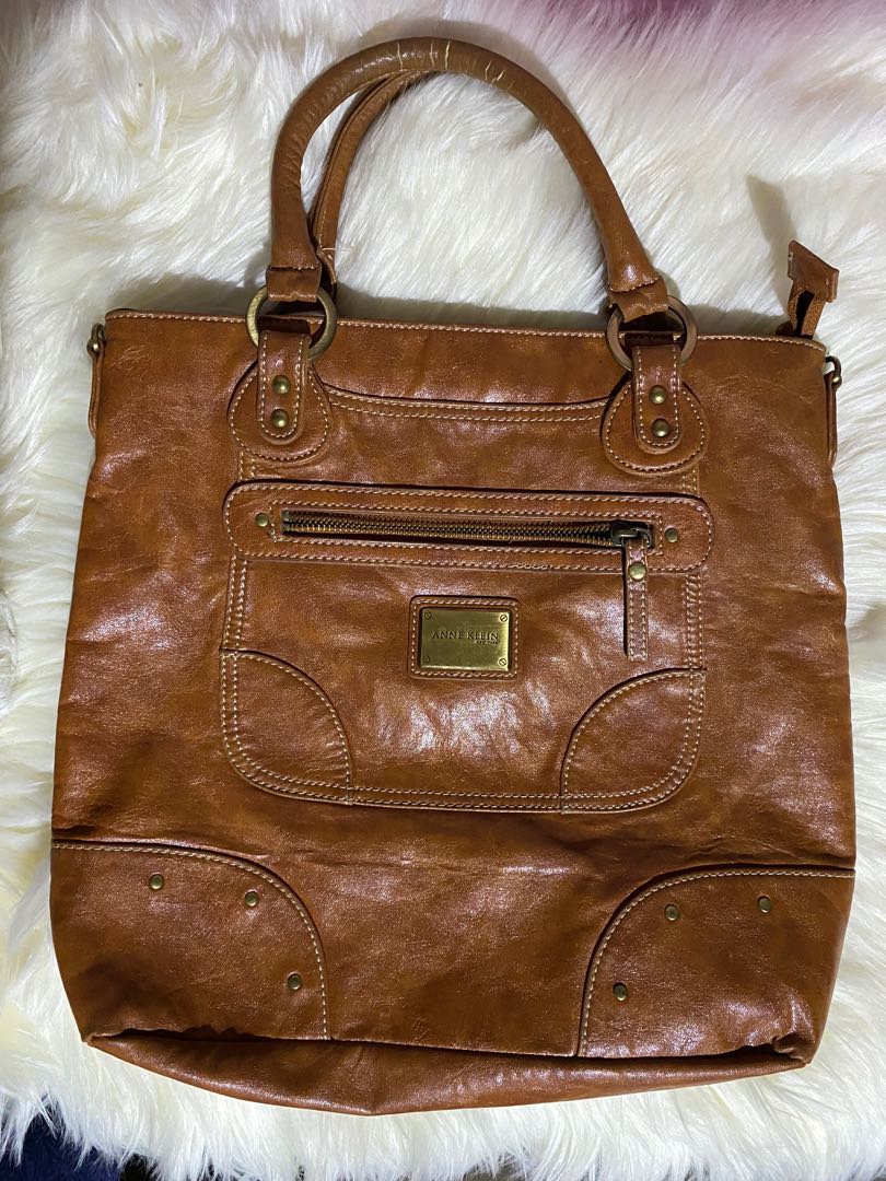 ANNE KLEIN Two Way Bag Pure leather Women s Fashion Bags