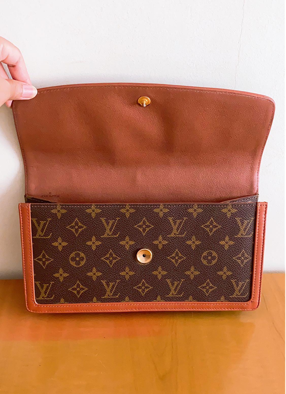 Vintage Louis Vuitton Monogram Pochette Dame GM Clutch Bag 872TH 031123 **  SNAP IS LOOSE