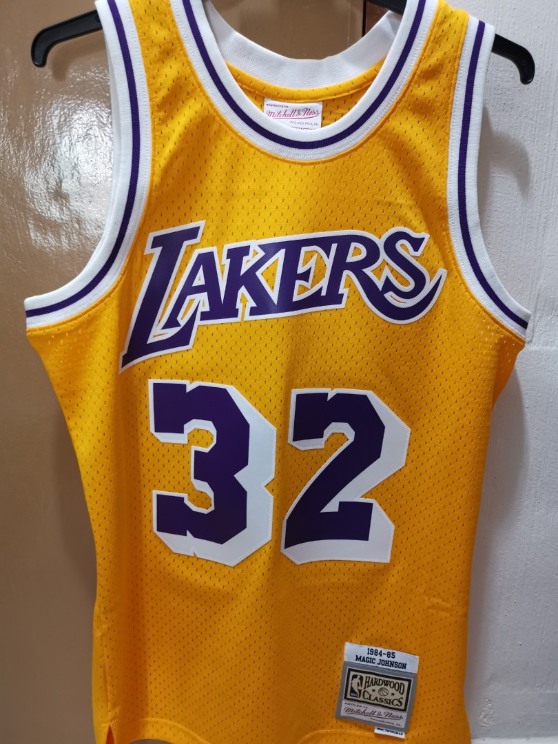 Authentic Mitchell Ness Magic Johnson Swingman Jersey Men s