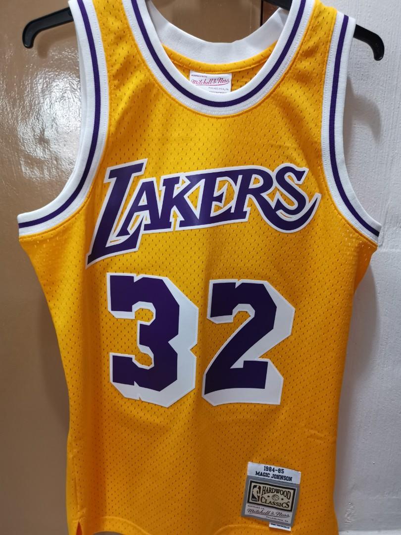 Authentic Mitchell Ness Magic Johnson Swingman Jersey