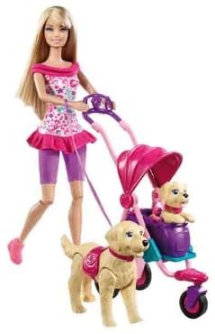 Barbie deals puppy stroller