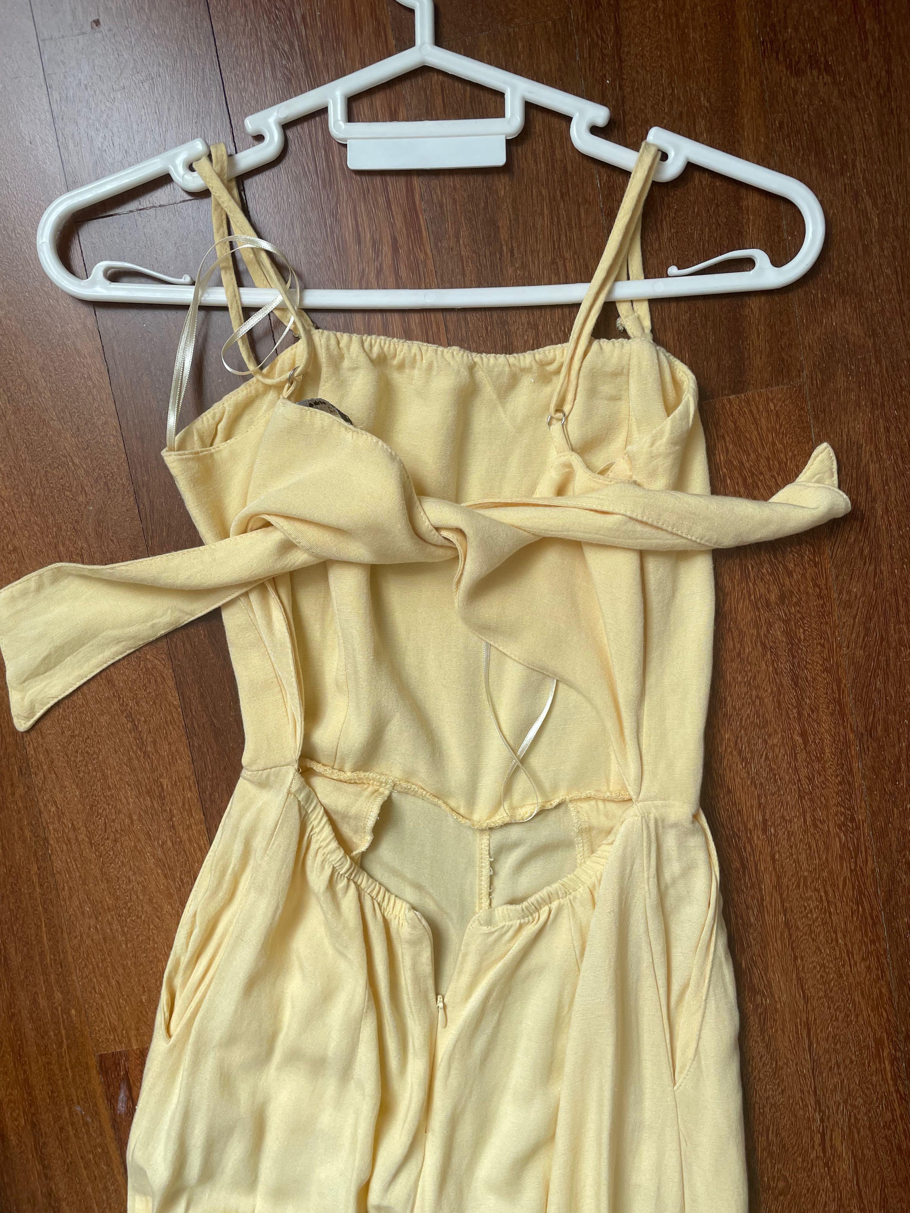 Bershka yellow jumpsuit store