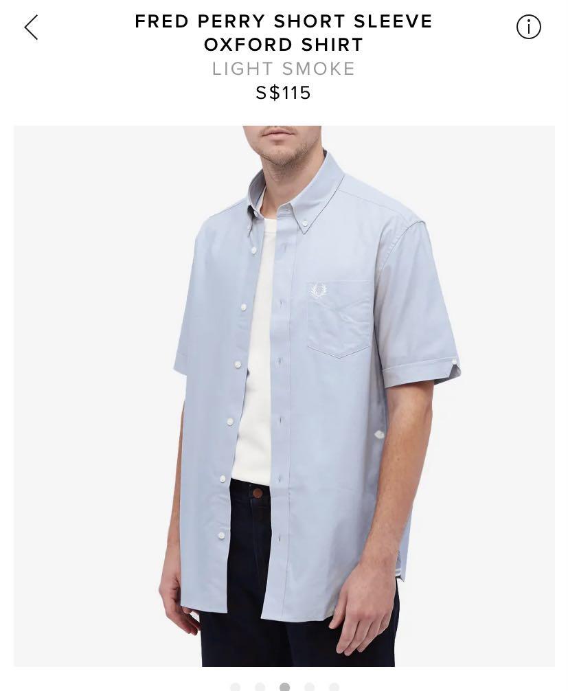 Fred perry short sleeve best sale shirt xl