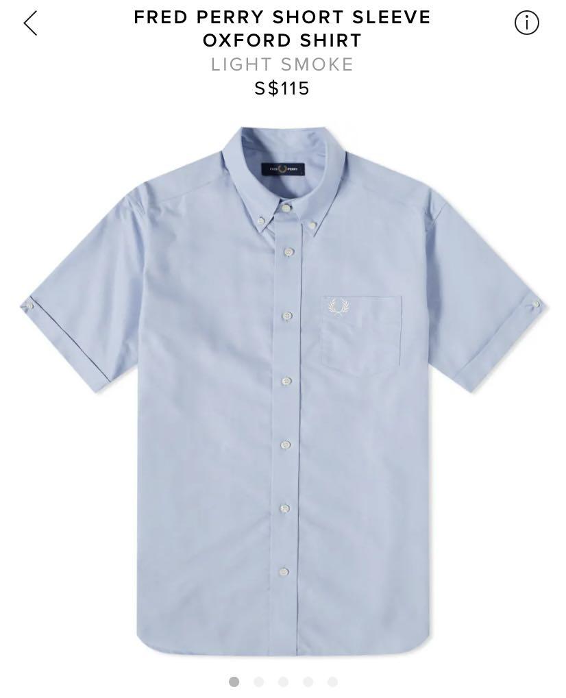 Fred perry short sleeve shirt xl clearance