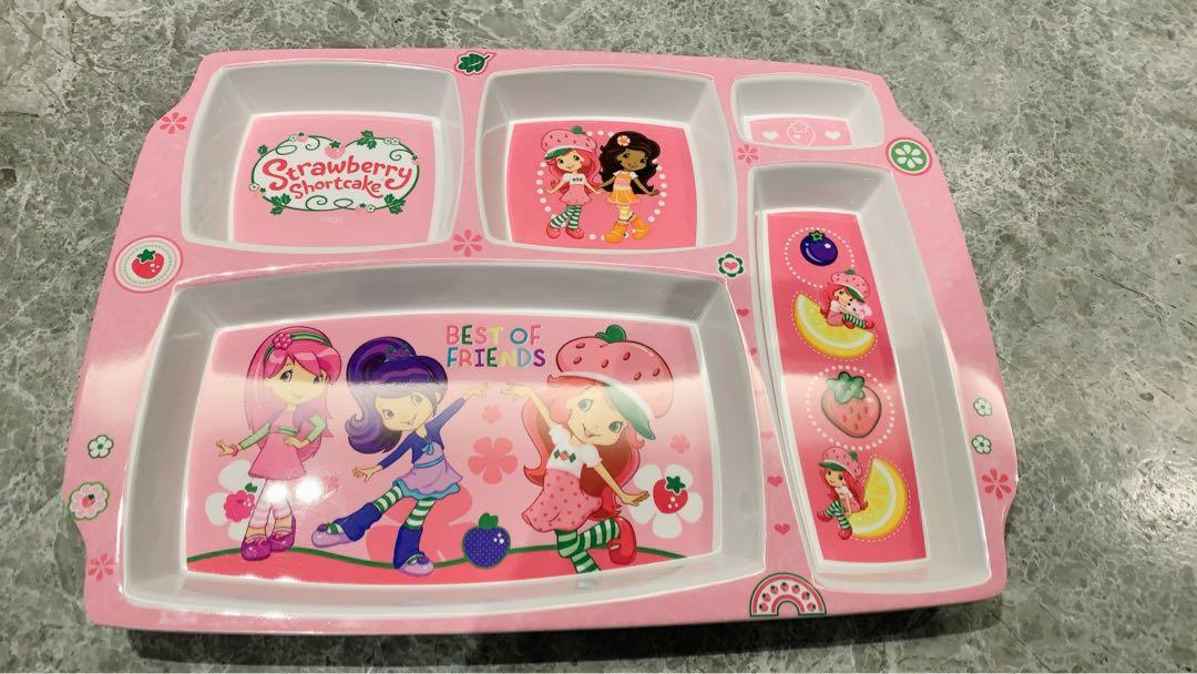 Brand new Strawberry Shortcake Kids Plate, Furniture & Home Living