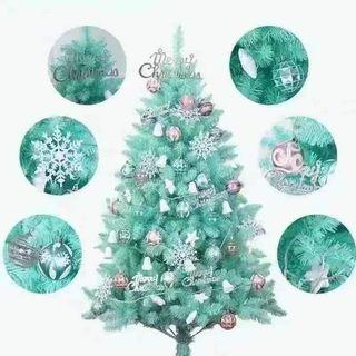Christmas Tree 150cm 5ft Complete Set With Balls And Lights, Ornaments, Christmas Decors with decorations