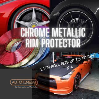 Chrome Plated Car Wheel Rim Blade Protector