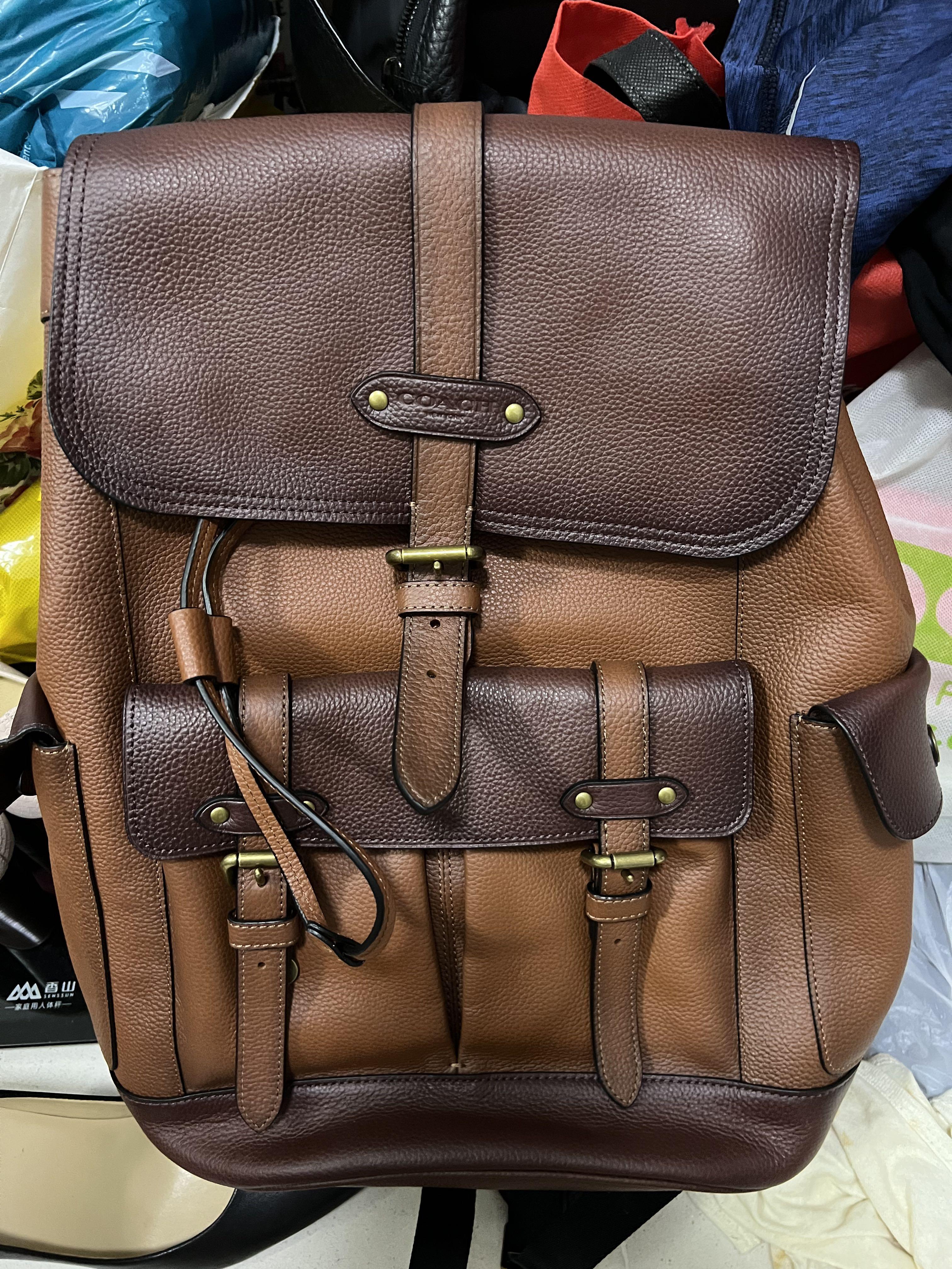 coach backpack black friday sale Pace Large In Signature Jacquard Signature coated canvas and smooth calf leather Inside zip cell phone and multifunction pockets Inside tech sleeve Drawstring and speedclip closures fabric lining Top handle with 2 1/4 drop Outside zip and slip pockets Outside zip access to interior Adjustable shoulder straps 10 1/2 (L) x 16 1/2 (H) x 6 (W) Style No. Leather Backpack Coach F49543 Sale