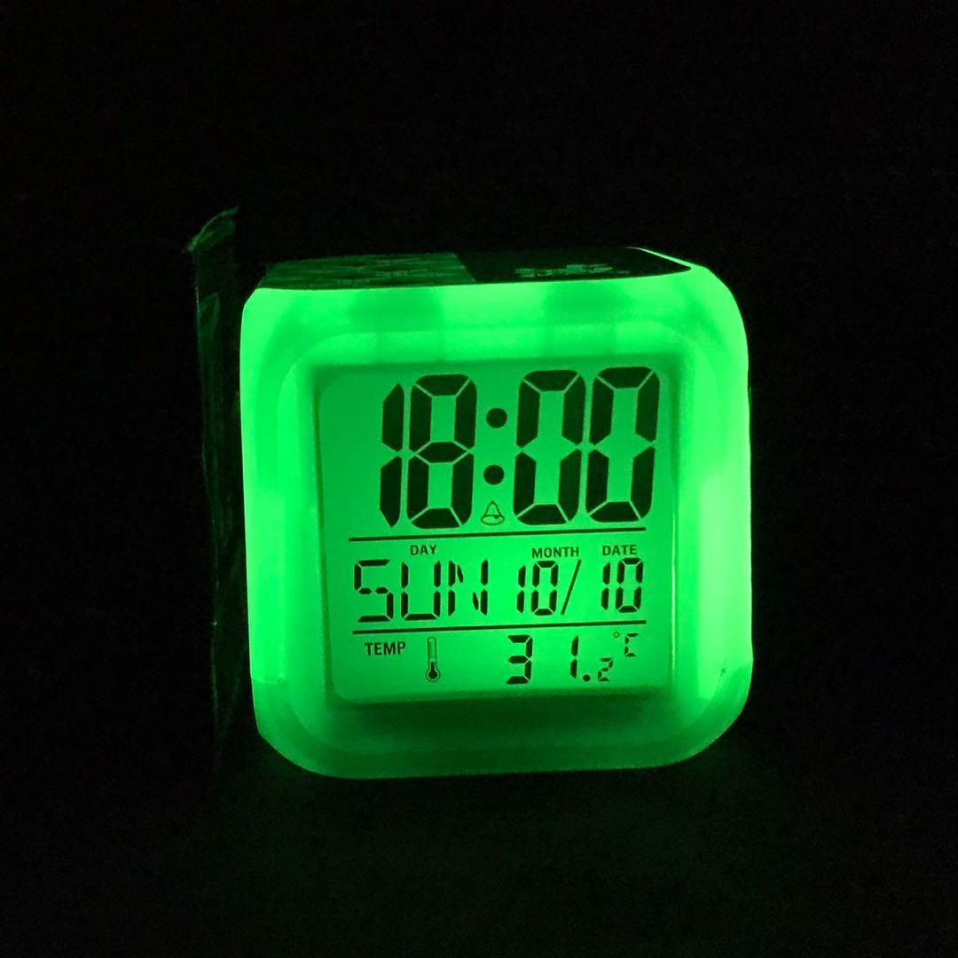 Anime Demon Slayer Alarm Clock Nezuko Tanjiro Zenitsu Action Figure LED