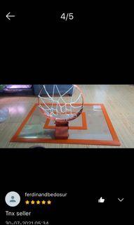 Fiberglass fiber glass basketball board brand new and basketball ring double spring snapback