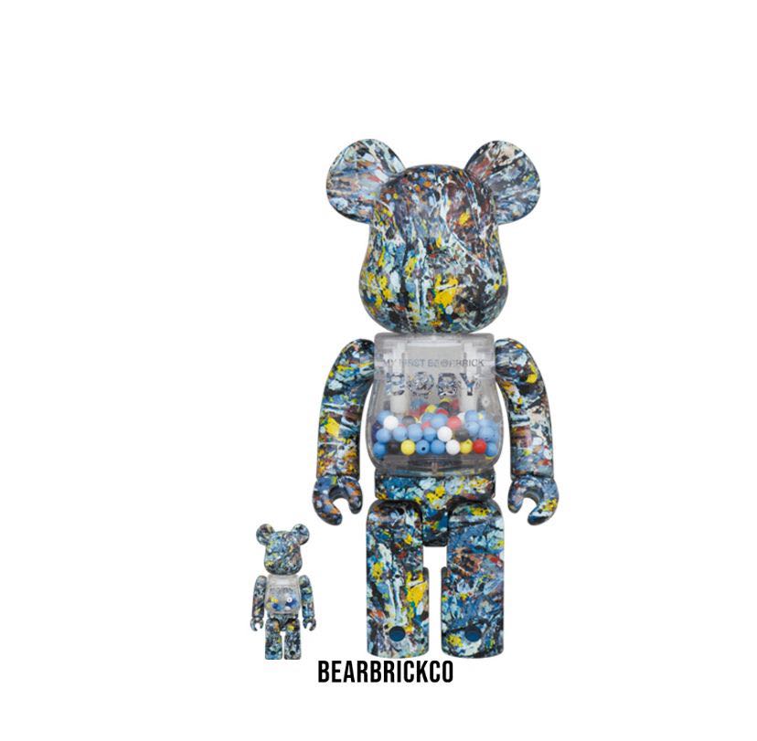 MY FIRST BE@RBRICK B@BY Jackson Pollockフィギュア ...