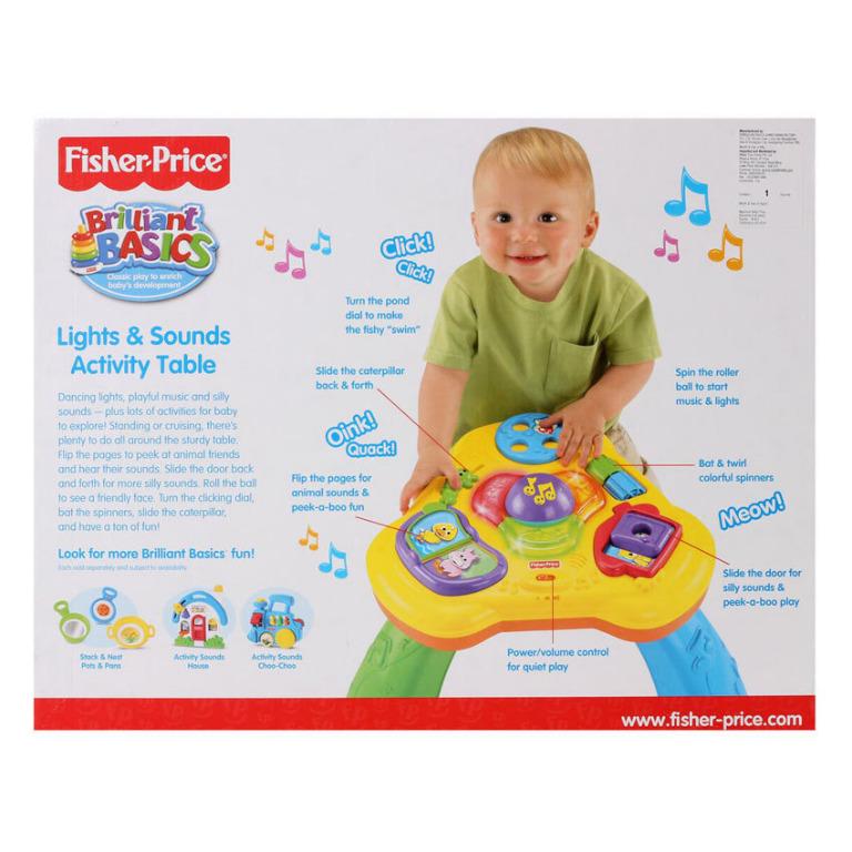 Fisher price light and sound 2025 activity table