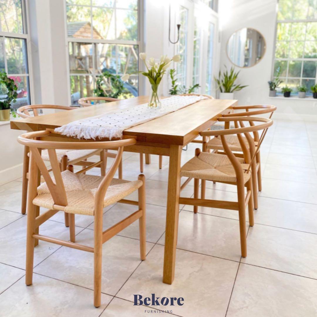 Free Wegner Solid Wood Wishbone Y Dining Chair Furniture