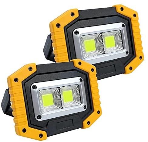 Portable 120000LM COB LED Work Light Rechargeable Emergency Flood Lamp Stand 