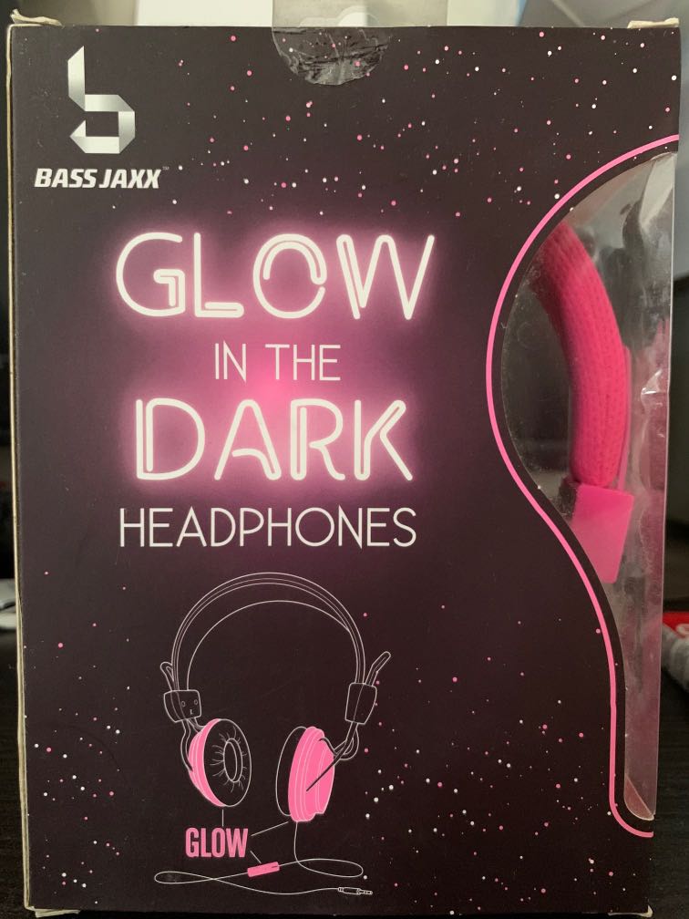 Bass Jaxx Glow in the dark headphones