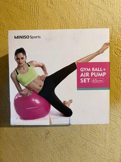 Gym ball + air pump set