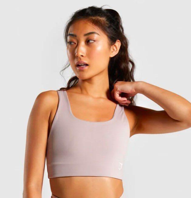 GYMSHARK Dreamy Sports Bra in Taupe Women s Fashion Activewear on Carousell