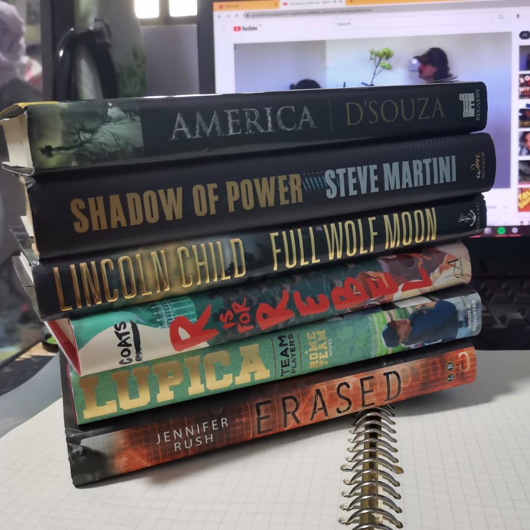 HARDBOUND BOOKS (Category: Storybooks) located in Quezon City. Submitted by ghostcookie (Listing ID 1118656588, Image 1). Description: Book List: AMERICA Imagine A World Without Her 155 ERASED 125 MARK OF THE PLAGUE (SOLD) FULL WOLF MOON 155 SHADOW OF POWER 155 R IS FOR REBEL 125 TEAM PLAYERS 125 all of the available books are hardbound and in a really good condition feel free to leave a message for more pictures! ☺️.
