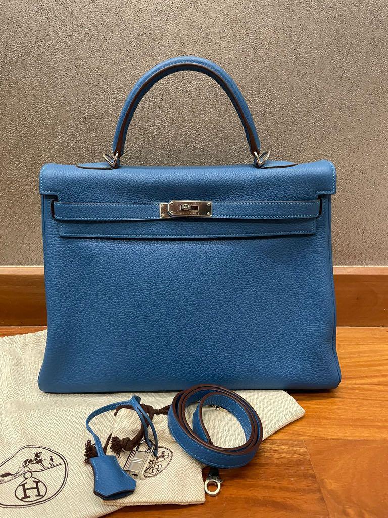 Hermes Kelly Size 35 Mykonos, Women's Fashion, Bags & Wallets, Tote Bags on  Carousell