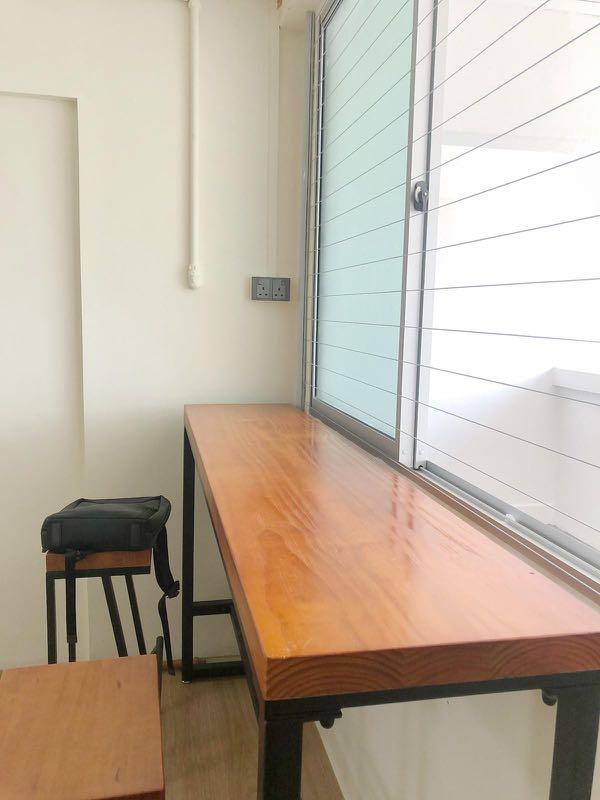 Tall sales window table