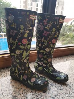 floral hunter boots