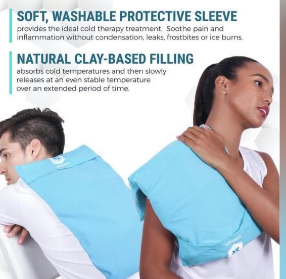IceWraps 12x21 Oversize Cold Therapy Clay Pack with Cover