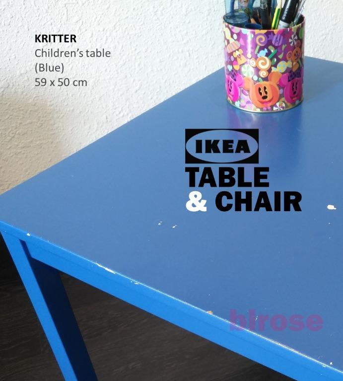 IKEA Kritter Children's Table & Chair, Furniture & Home Living, Furniture, Tables & Sets on