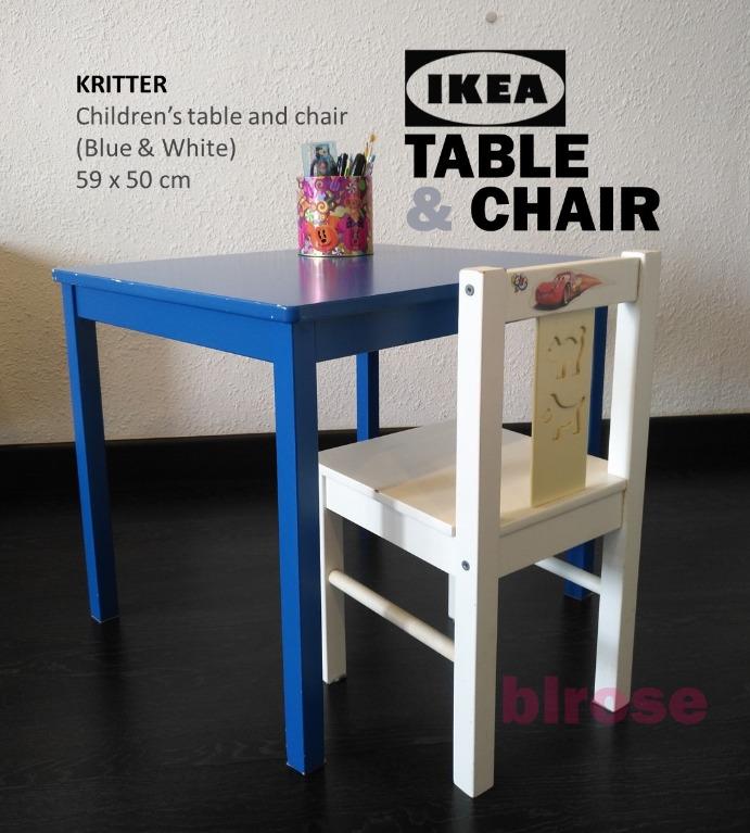 IKEA Kritter Children's Table & Chair, Furniture & Home Living, Furniture, Tables & Sets on