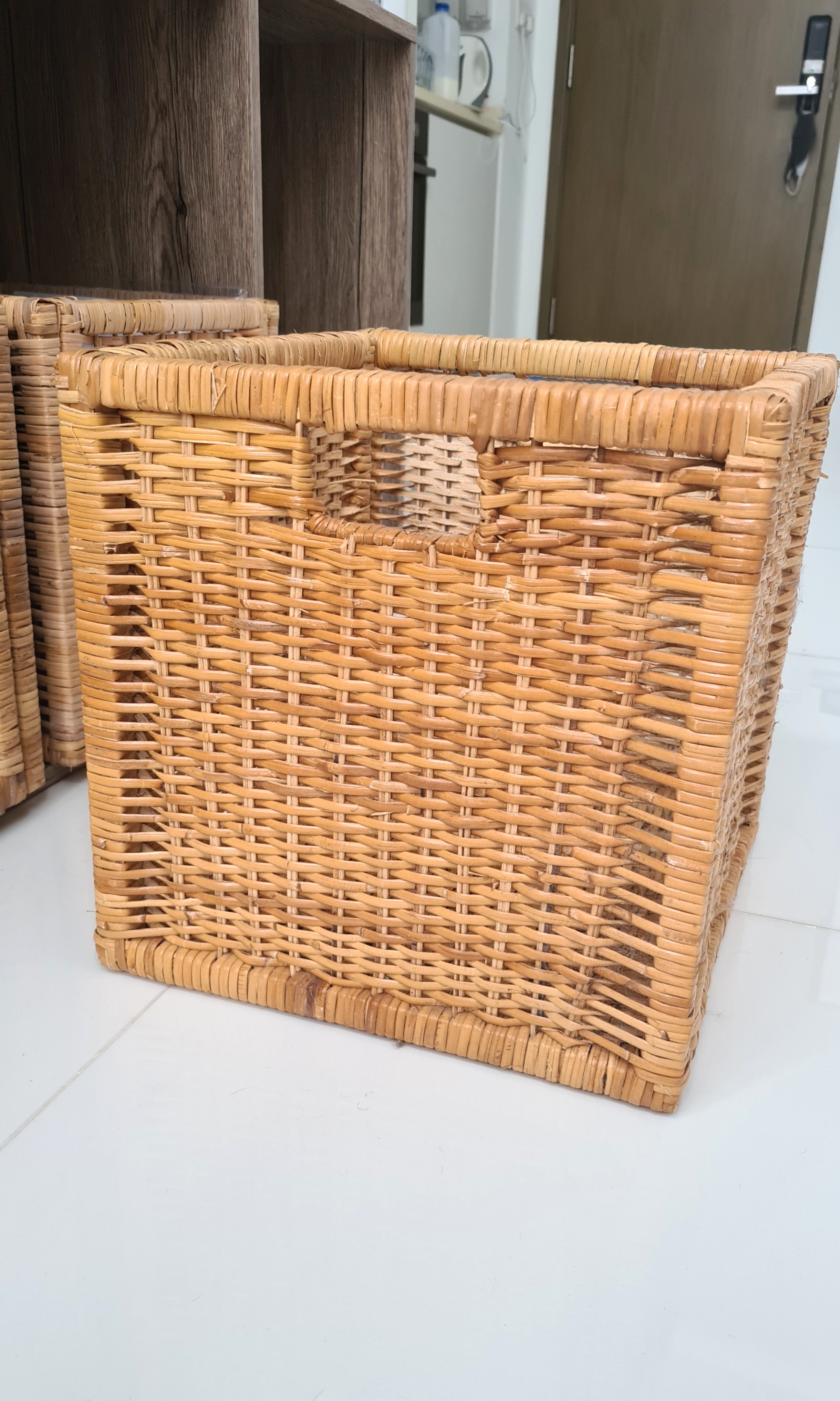 IKEA Rattan Storage Boxes, Furniture & Home Living, Home Improvement