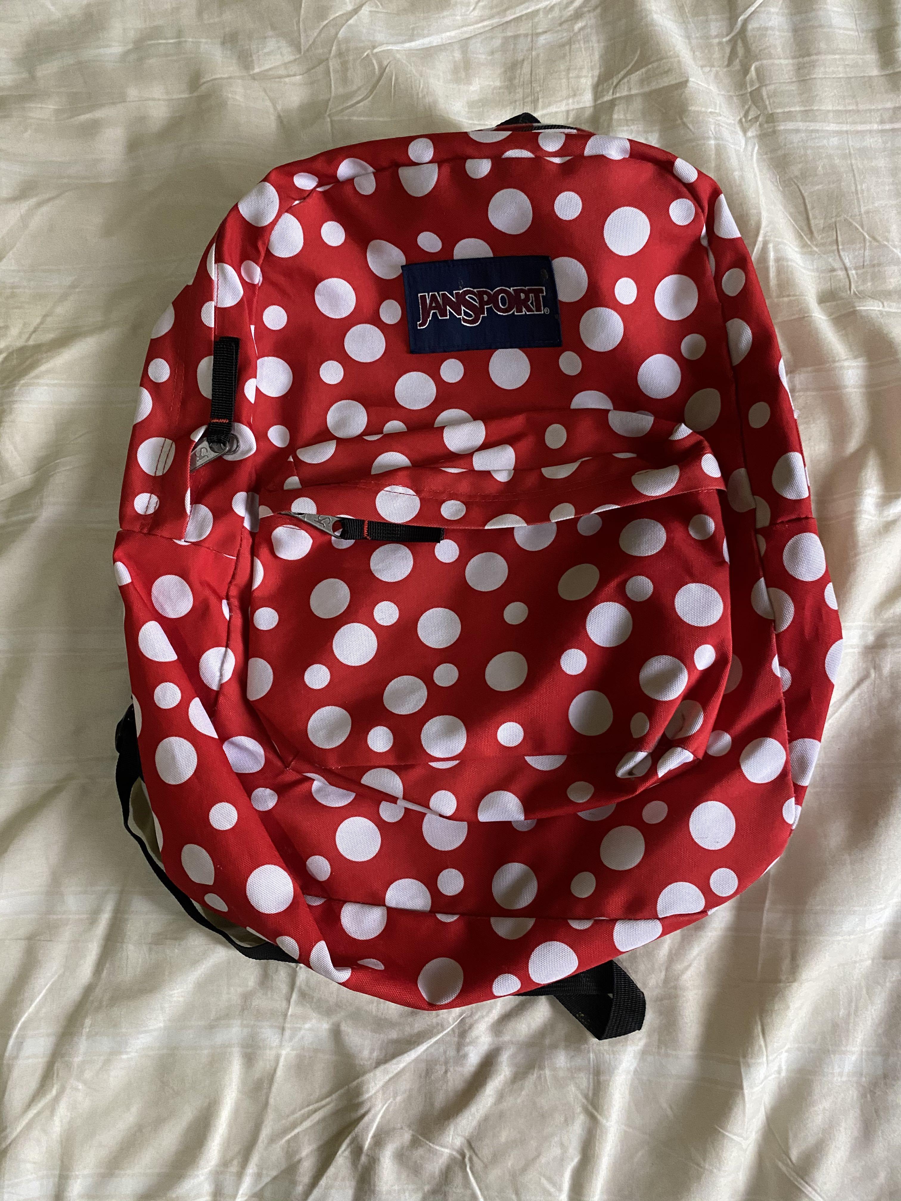 Polka dot backpack jansport hot sale