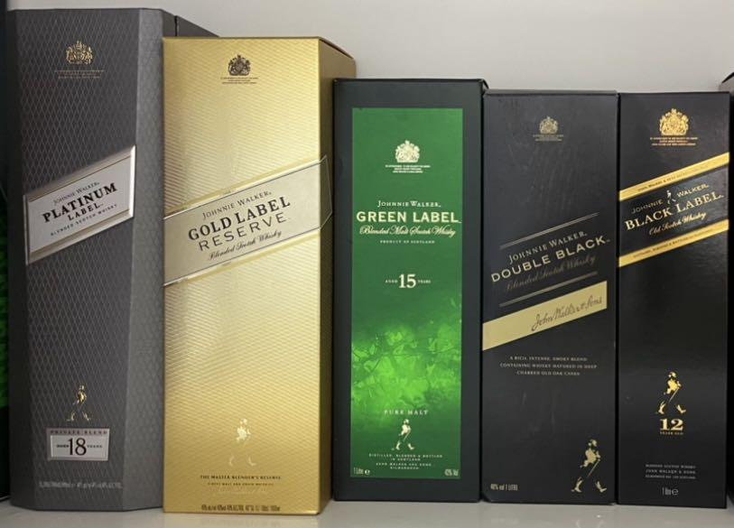 Johnny Walker, Food & Drinks, Alcoholic Beverages on Carousell