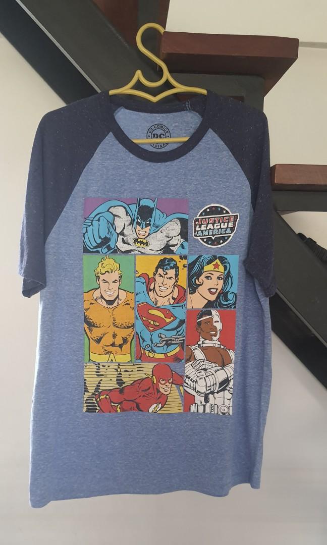 DC Justice League shirt (Category: Tshirts & Polo Shirts ) located in Manila. Submitted by awantimaneng (Listing ID 1118662926, Image 2). Description: - Justice League tshirt (L) - lints, good condition (8/10) dim: 22 x 28 - Meet up: 5th Ave LRT, Petron C3 - Shipping via JRS, lalamove - 09770690079.