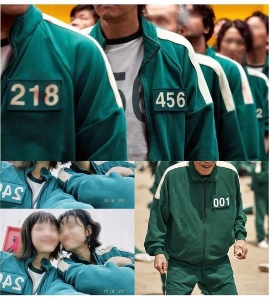 K Drama Squid Game Holloween Costume Men S Fashion Activewear On Carousell