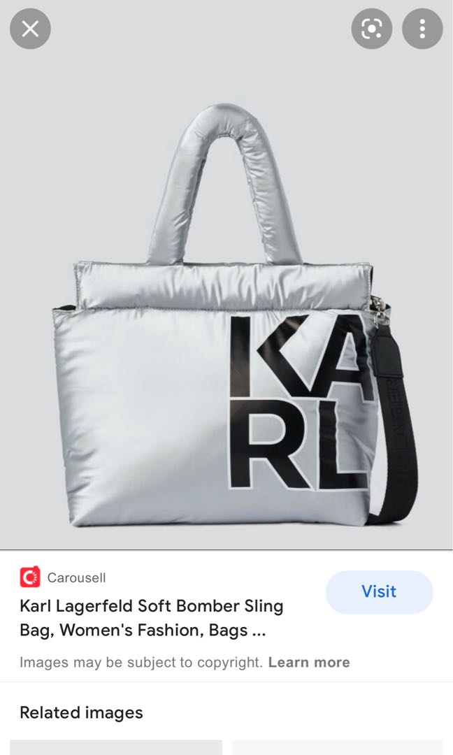 Karl Lagerfeld Sponge Bag (bnwt), Women's Fashion, Bags u0026 Wallets,  Cross-body Bags on Carousell