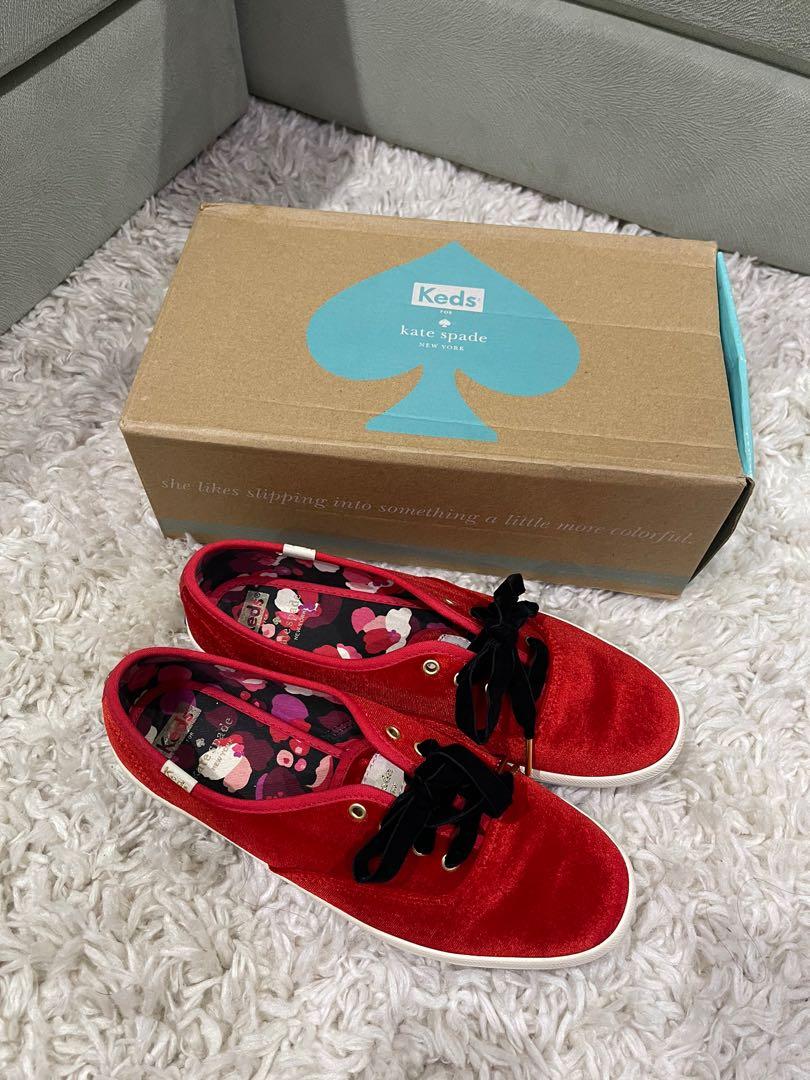 kate spade keds red