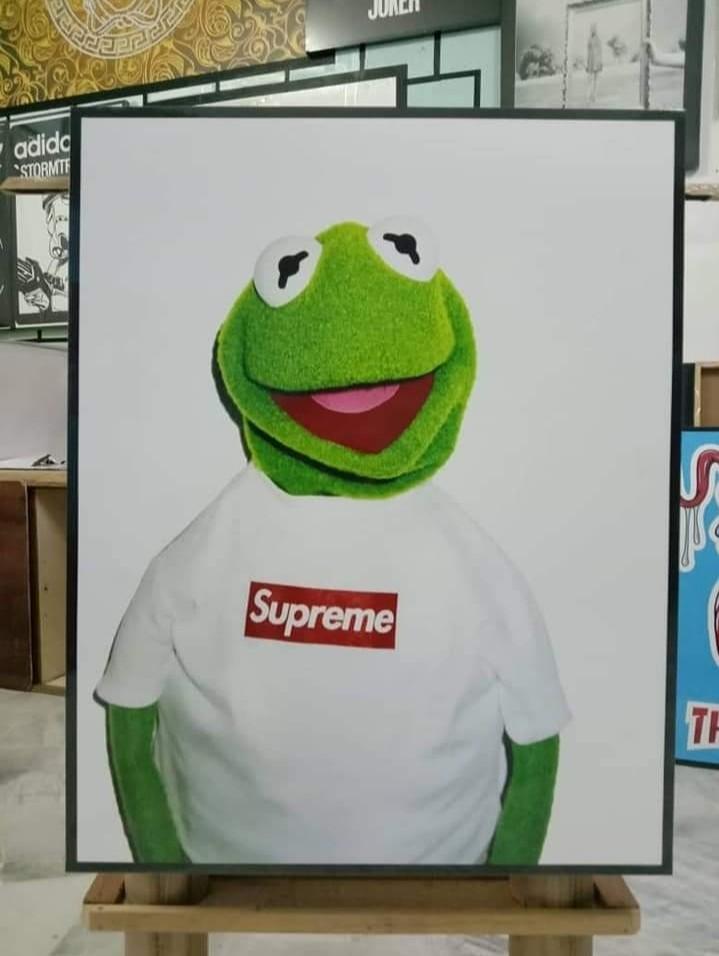 Kermit the frog supreme poster clearance