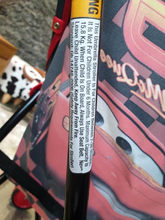 Quick deal Sale Price Like New Disney Cars Foldable Umbrella Stroller