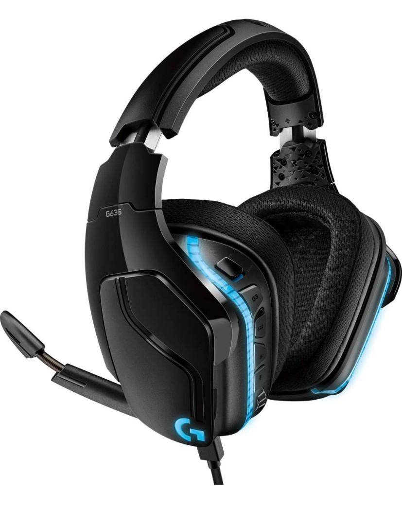 Logitech G635 Dts X 7 1 Surround Sound Lightsync Rgb Pc Gaming Headset Audio Headphones Headsets On Carousell