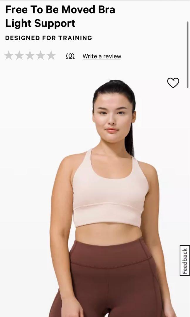 Lululemon free to be moved bra review top