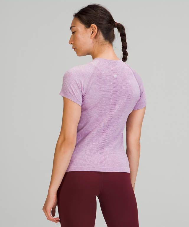 Lululemon Running and Training Swiftly Tech Short-Sleeve Shirt 2.0 - Purple - Size 2