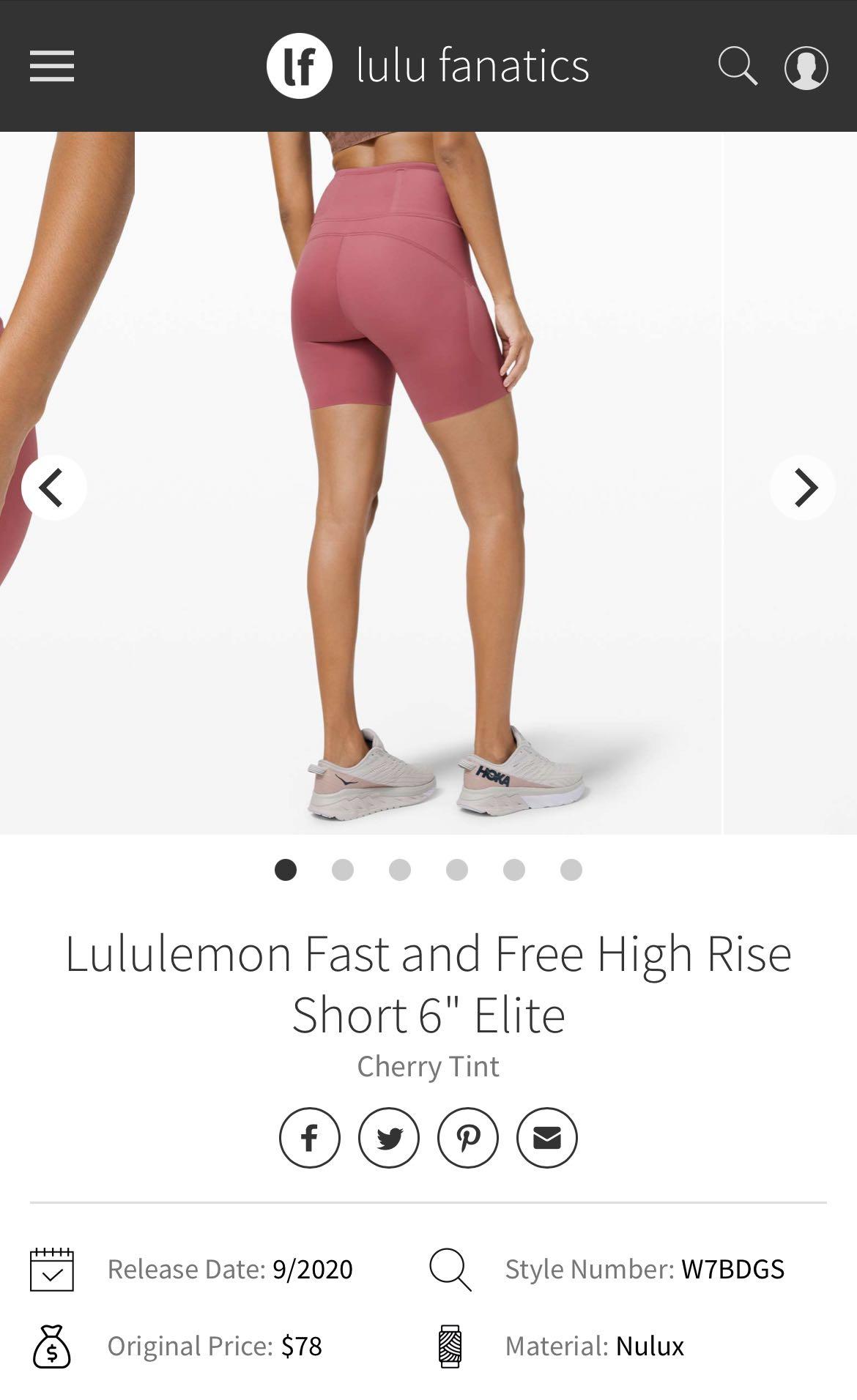 Lululemon sz 4 Fast and Free shorts, Women's Fashion, Activewear on  Carousell