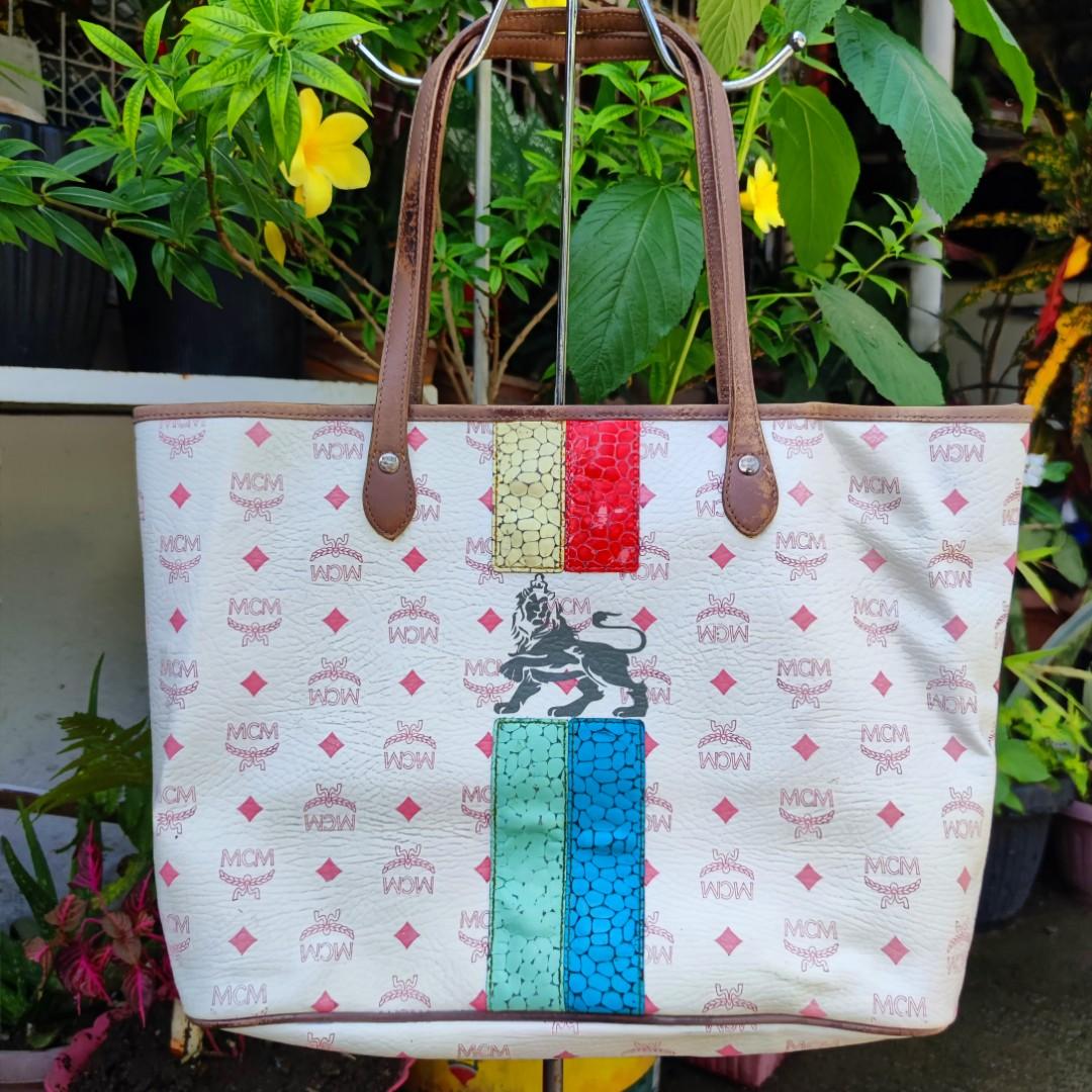 Authentic MCM tote bag, Luxury, Bags & Wallets on Carousell