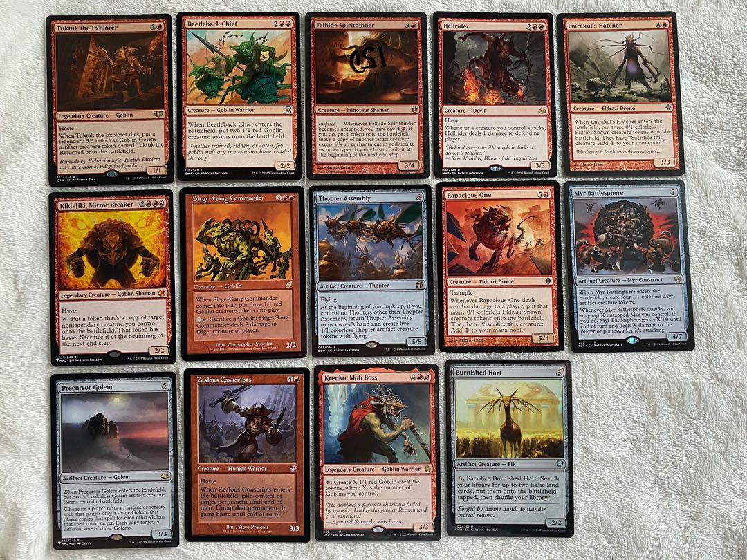Mtg EDH Purphoros goblins and tokens complete deck, Hobbies & Toys